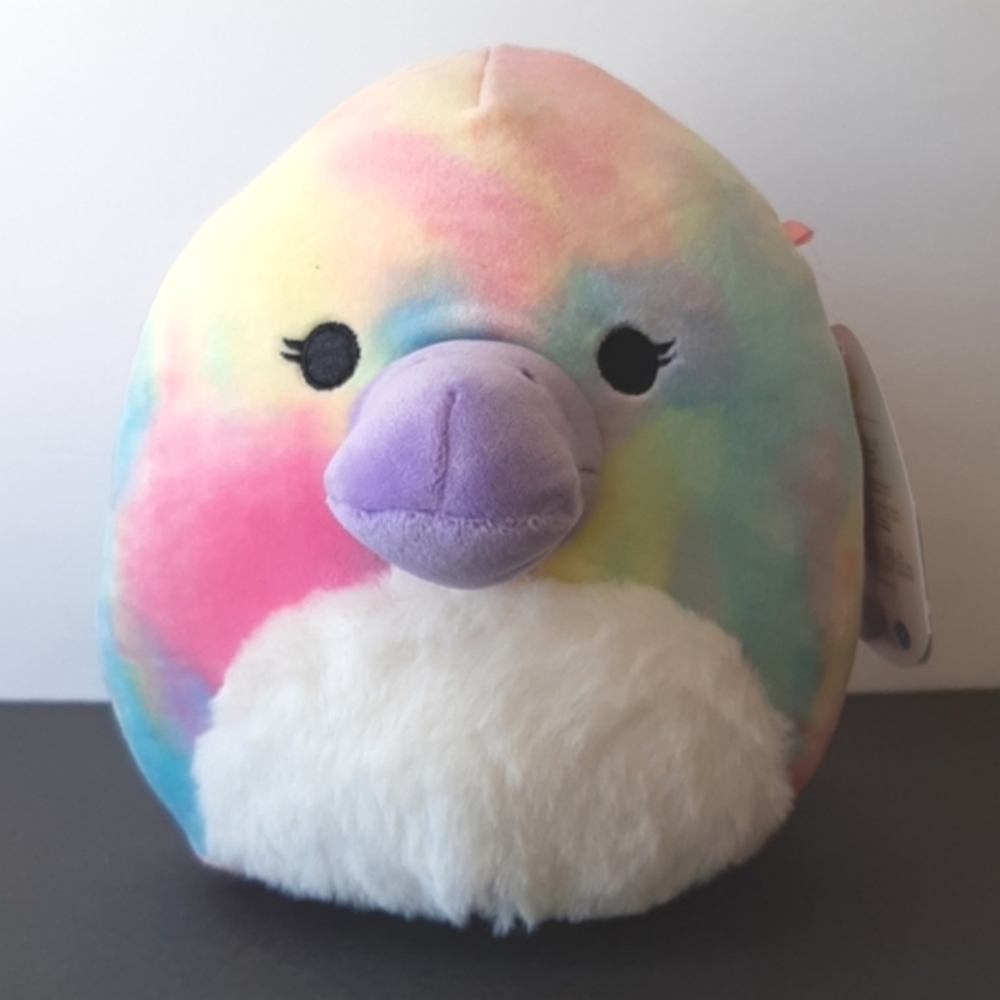 Squishmallows Brindall Platypus Rainbow 7.5" Plush Stuffed Animal Toy Pastel